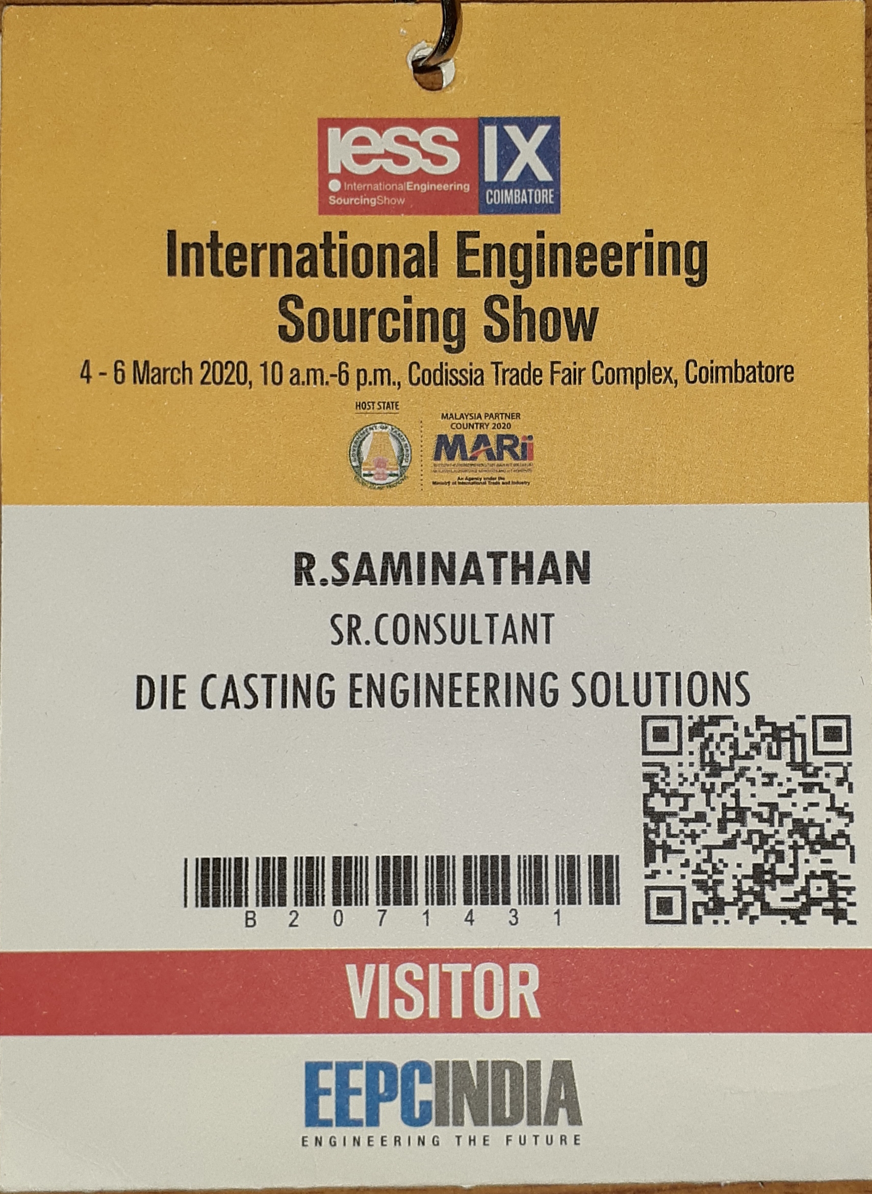 Visit to Ieex. Coimbatore